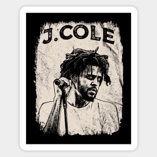 Vintage Distressed J. Cole Magnet